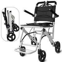 Fauteuil roulant pliable portable pour couloir d'avion, pour passagers handicapés