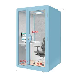Canadese 45db Geluid Proof Home Office Pod Mini Geluiddichte Booth Persoonlijke Ruimte Algehele Mold Container Huis Ingebouwde Ventilatie