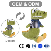 Peluches d'alligator, animaux en peluche dinosaures, peluches Triceratops douces, cadeaux d'anniversaire pour enfants, filles et garçons