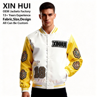 Veste décontractée en toile respirante et écologique pour homme, style vintage avec écusson brodé, idéale pour le printemps et le quotidien