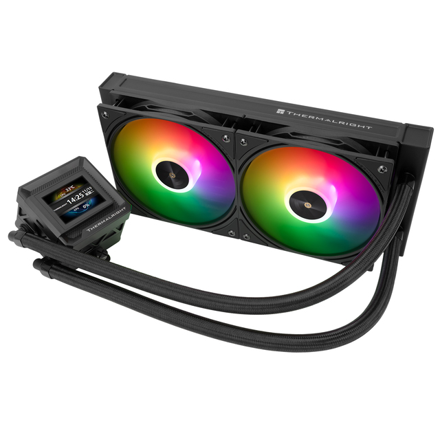 FROZEN WARFRAME 240 SE ARGB BLACK AIO Liquid CPU Cooler, Digital Display, Dual PWM ARGB Fans, Intel LGA1851/1700, AMD AM4/AM5