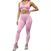 Ensemble de vêtements de sport pour femmes, logo personnalisé du fabricant, OEM, nouvelle collection, vêtements de sport pour femmes, taille haute, 2 pièces, vêtements de yoga actifs pour femmes
