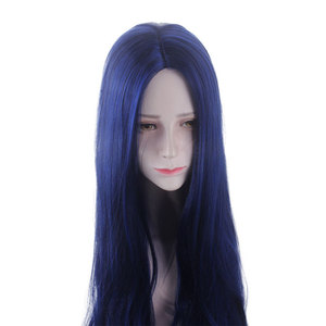 วิกผมสังเคราะห์สีน้ำเงินเข้ม 100 ซม. ของ Ainizi สำหรับคอสเพลย์ตัวละครชิโรกานะ ทสึมูกิ จากเกม <span class=keywords><strong>Danganronpa</strong></span> <span class=keywords><strong>V3</strong></span> สำหรับผู้หญิง - Product Image 6