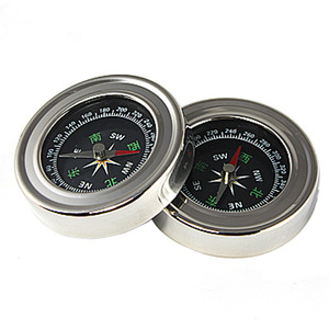 Stainless Steel Car <b>Compass</b> 60mm High Accuracy Vehicle Borne Type Outdoor Hiking <b>Navigation</b> Tool - Product Image 4