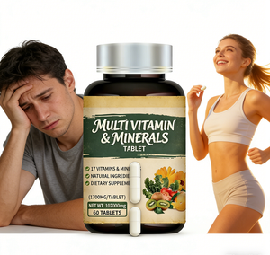 Tabletas Multivitamínicas y Minerales Completas OEM ODM para Adultos, 20 Nutrientes Esenciales, Mejora la Inmunidad, Energía y Bienestar, Suplemento <span class=keywords><strong>Diet</strong></span>ético, 60 Unidades - Product Image 2