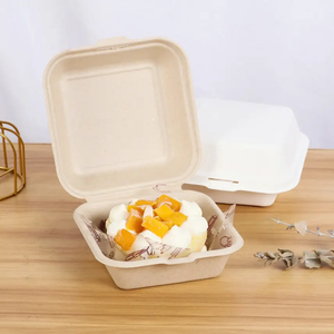 Hộp Bánh Hamburger Giá Ưa Thích Trực Tiếp Từ Nhà Máy Trung Quốc Để Đóng Gói Thực Phẩm Hộp Bánh Mì Kẹp Mía Vỏ Sò Hộp Bánh Burger - Product Image 5