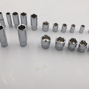 <b>Socket</b> Wrench Set 1/4 3/8 Inch Metric Hex <b>Sockets</b> Extended Industrial Grade Chrome Vanadium Steel - Product Image 3