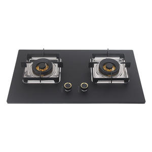 Cuisinière à gaz commerciale de vente chaude Panneau mat noir Table de cuisson à gaz intégrée - Product Image 6