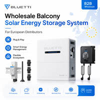 Système de stockage d'énergie solaire pour balcon Bluetti haute efficacité 400W/500W/600W/800W, conforme aux normes européennes, résistant aux intempéries, livraison rapide