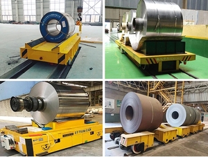 China Supply Transfer <strong>Cart</strong> 1-1300T Heavy Duty Transport Motorized <strong>Carts</strong> Electric <strong>Flat</strong> Bed Trolley - Product Image 2