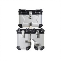 Boîte arrière de moto en alliage d'aluminium étanche personnalisée, doublure colorée, capacité 38L/45L, pour rénovation/amélioration – Vente chaude