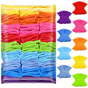900 pièces de boucles de rechange pour métier à tisser, en polyester, couleurs arc-en-ciel, faites à la main, 7-10 pouces, DIY pour enfants et adultes, anniversaire, Noël - Product Image 1