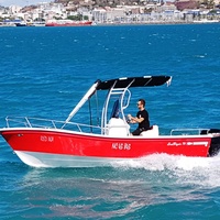Bateau de pêche chinois en fibre de verre de 19 pieds, produit à Qingdao