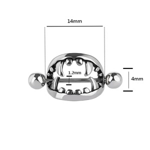 Bijoux <span class=keywords><strong>de</strong></span> piercing au mamelon personnalisés à la mode, <span class=keywords><strong>anneau</strong></span> <span class=keywords><strong>de</strong></span> mamelon <span class=keywords><strong>de</strong></span> haute qualité en acier inoxydable - Product Image 5