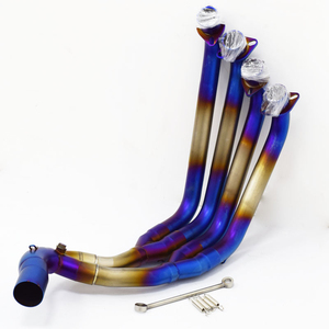 Sistema de Escape Completo Delantero para Motocicleta Honda <span class=keywords><strong>CB650F</strong></span> CBR650F CBR 650 CBR650R <span class=keywords><strong>2014</strong></span>-2022, Tubo de Enlace Compatible con Silenciador de 51 mm - Product Image 6