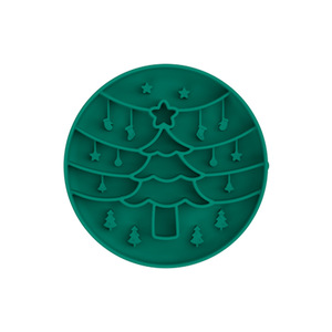 Mangkuk Natal pengumpan lambat hewan peliharaan desain luar menyenangkan anjing makanan Licking mangkuk silikon - Product Image 5