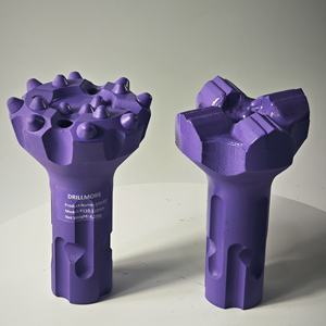 مثقاب DTH من تصميم DrillMore الروسي، مقاس 130-130 مم، من الفولاذ الكربوني، أداة حفر متينة مصنوعة بالطرق، لتعدين الفحم، يعمل بضغط هواء منخفض/عالي - Product Image 1