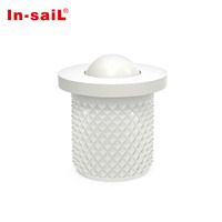 Corps en plastique lisse en acier inoxydable, tête hexagonale à ressort fileté, piston d'indexation à billes