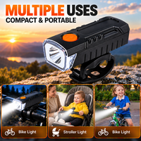 Lampe de vélo LED pour enfants OEM Factory BT-BY6007 300LM, mini lampe de vélo rechargeable IP44 pour vélos d'équilibre pour enfants