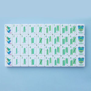 Fichas de Mahjong de Melamina Rosa de Lujo y Duraderas, Personalizadas, 160 Piezas, Plegables, 1.25 Pulgadas, Estilo American Kaleidoscope, para Entretenimiento - Product Image 4