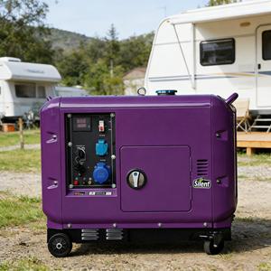 Low Noise Diesel Generator 3-20KVA Portable with Wheels All Copper Winding for Home & Job Site Use 3KW 5KW 7KW 9KW 10KW 12KW - Product Image 1