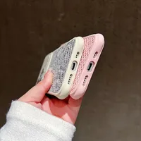 Coque de téléphone effet peau de serpent pour iPhone 17 16 15 14 Pro Max avec grande fenêtre pour objectif d'appareil photo, protection antichoc