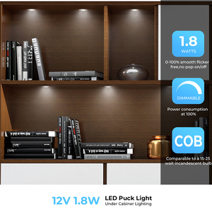 CB10 <span class=keywords><strong>12V</strong></span> 1.8W gömme ekran dolap led'i Downlight kısılabilir siyah gümüş - Product Image 6