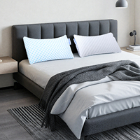 Oreiller de camping en mousse à mémoire de forme déchiquetée pour les personnes qui ont chaud pendant leur sommeil, oreillers de lit réglables, soutien ferme et doux, avec housse lavable
