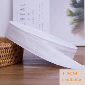 Ready Goods Bleached White 5CM 50Y Woven <strong>Cotton</strong> Herringbone Strap for Garment Accessories - Product Image 6