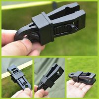 Clips et pinces de fixation robustes pour bâche 9*2.5cm noirs pour tente, auvent, auvent de camping, camping en plein air