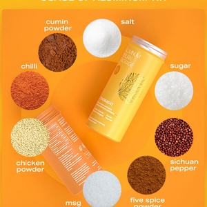 Boîtes à épices en aluminium personnalisées de 100 ml et 110 ml, boîtes en métal pour épices en poudre, boîtes alimentaires pour poudre de piment et de cumin - Product Image 1
