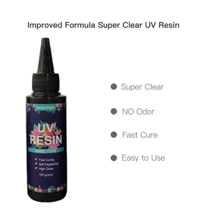 อีพ็อกซี่เรซิน UV-30G/100G/250G/1000G/คริสตัลชนิดแข็งใสกาวอัลตราไวโอเลตบ่มอีพอกซีเรซินคริสตัลสำหรับเครื่องประดับ DIY Makin - Product Image 4