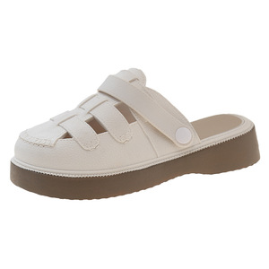 Nuevas Sandalias de Verano 2025 para <span class=keywords><strong>Mujer</strong></span>, Pantuflas de Mezclilla Ligeras, Casuales, para Exteriores, para Mujeres Embarazadas, con Tacón Plano, Estilo Forestal, a la Moda - Product Image 4