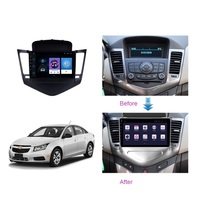 Radio de Auto con Reproductor de DVD de 9 Pulgadas, 2 Din, 4 Núcleos, GPS, Amplificador, Carplay, Android Auto, para Chevrolet Cruze 13-15