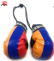 Porte-clés mini-gants de boxe personnalisés drapeau haïtien, très demandés, pour voitures