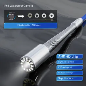 10Inch 9Mm Diameter Kabel Industriële Pijpleiding Endoscoop Inspectiesysteem Surround Camera 10Inch Riool Samera Inspectie 220V - Product Image 4
