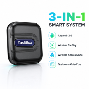 กล่องแอนดรอยด์ 13 CarPlay AI Box Qualcomm QCM6115 QCM6225 Wireless CarPlay Android Auto 4G SIM GPS 8+128GB สำหรับรถยนต์ที่มีระบบ CarPlay แบบใช้สายจากโรงงาน - Product Image 4