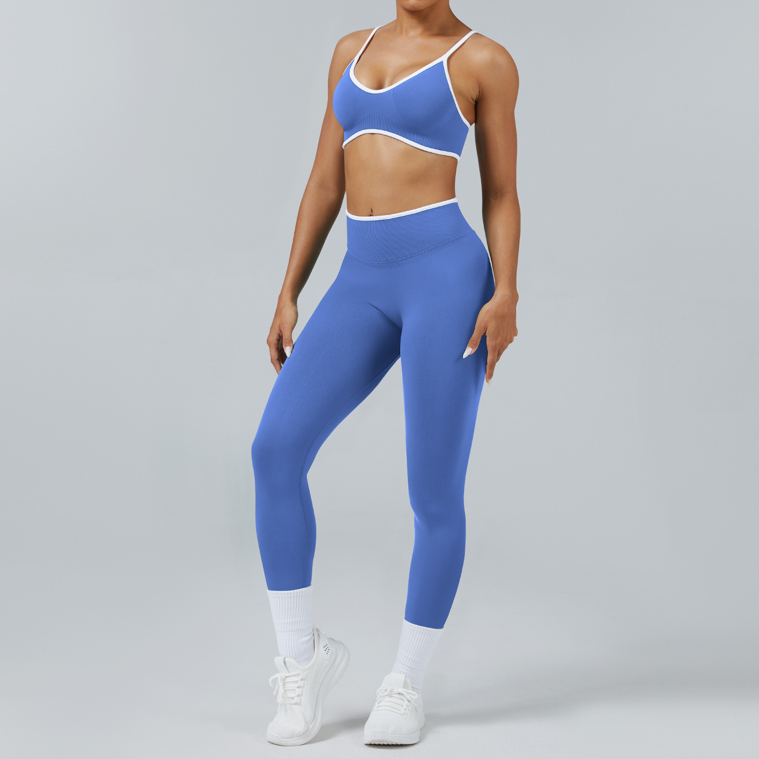 soutien-gorge+legging-bleu provençal