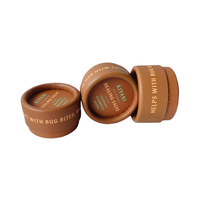 Mini Kraft Carton Baume À Lèvres Boîte De Papier Ronde 5ml En Gros Déodorant Conteneur Bâton Pot Emballage Rouge À Lèvres Papier Tube