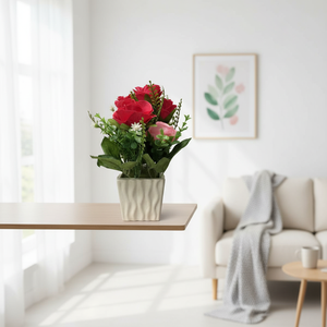 Fornitore di 4 pezzi di piante e fiori artificiali professionali - Product Image 3