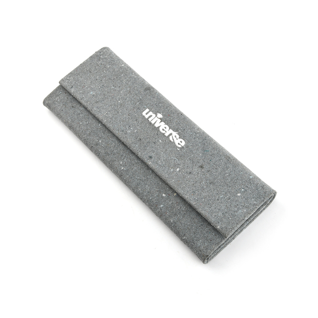 Custom Logo High Quality Fashion PU Eco Rpet Recycled Material Folded Case  Eyeglass