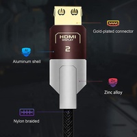 Câble HDMI à fibre optique active AOC haute vitesse Xput, nouveau design, HDMI2.0 2.1, 48 Gbps, prend en charge la transmission vidéo 8K60Hz 4K120Hz