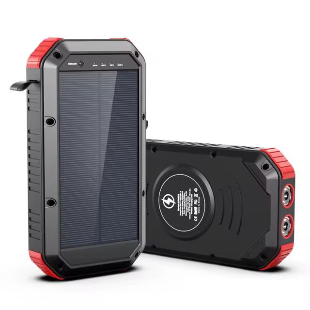 18W Fast Charging Mega Power Bank Solar Waterproof High Capacity Portable Battery for Outdoor Use