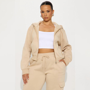 Sudaderas con capucha de gran tamaño para mujer, ropa informal con bordado de letras sueltas con logotipo personalizado - Product Image 5