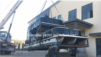 Barge de tourisme de luxe YAMANE de 36 pieds, de qualité supérieure, à deux étages, en aluminium, à ponton, à vendre