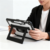 Casing Tablet Pelindung Transparan Universal Akrilik Lepas Pasang TPU Kokoh All-in-One untuk Microsoft Surface Pro 12 Inci 2025