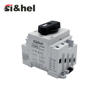 Interrupteur isolateur solaire 2P 32A Max 1500V sur rail DIN avec poignée rotative pour système solaire