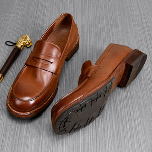 Chaussures décontractées pour hommes en cuir véritable luxueuses, semelles antidérapantes, douces, respirantes, légères, personnalisables, imprimés animaliers d'automne - Product Image 4