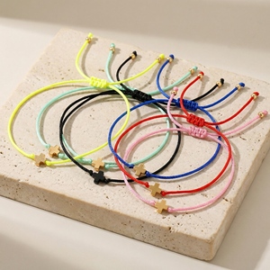 Resoul Multi-Color Adjustable Cross Charm Woven String <strong>Bracelets</strong> <strong>for</strong> Women Minimalist Braided Rope Wristbands <strong>for</strong> Daily Gift - Product Image 1