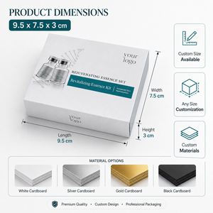 Caja de Embalaje de Medicamentos de Cartón Blanco Tipo Cajón Personalizada, Polvo de Péptidos para Belleza Médica, Esencia Líquida, Forro de Esponja - Product Image 3